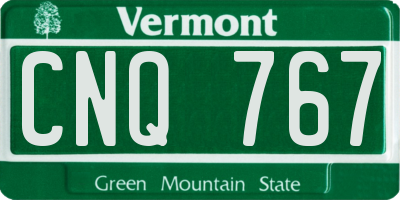 VT license plate CNQ767