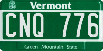 VT license plate CNQ776