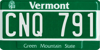 VT license plate CNQ791