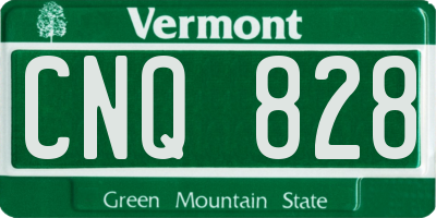 VT license plate CNQ828