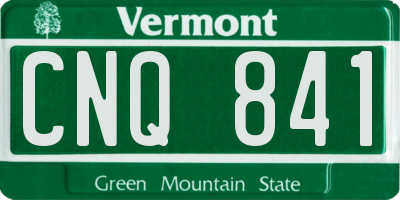 VT license plate CNQ841