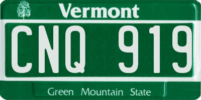 VT license plate CNQ919