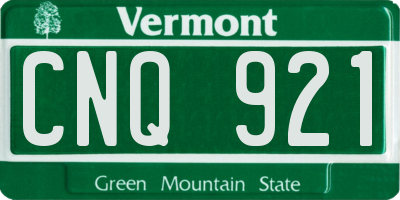 VT license plate CNQ921