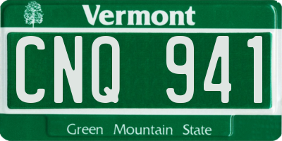 VT license plate CNQ941