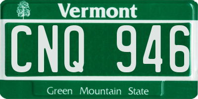VT license plate CNQ946