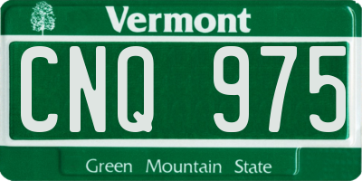 VT license plate CNQ975
