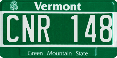 VT license plate CNR148