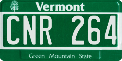 VT license plate CNR264