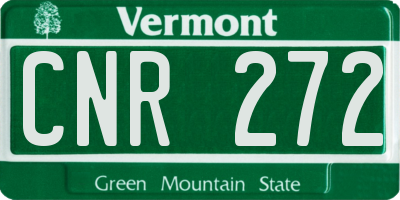 VT license plate CNR272