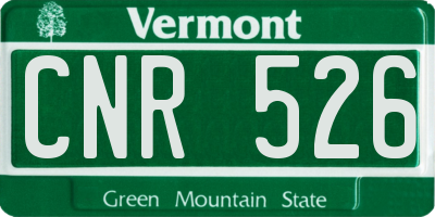 VT license plate CNR526