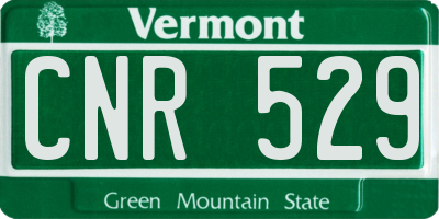 VT license plate CNR529