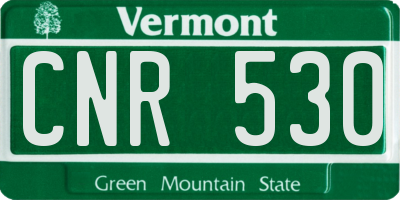VT license plate CNR530