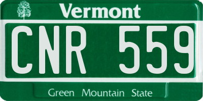 VT license plate CNR559