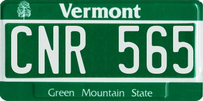 VT license plate CNR565