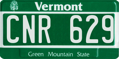 VT license plate CNR629