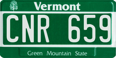 VT license plate CNR659