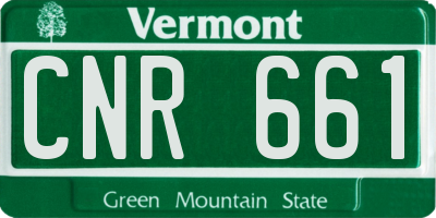 VT license plate CNR661
