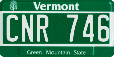 VT license plate CNR746