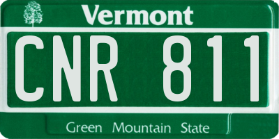 VT license plate CNR811
