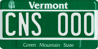 VT license plate CNS000