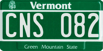 VT license plate CNS082