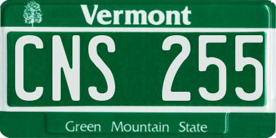 VT license plate CNS255