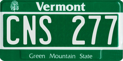 VT license plate CNS277
