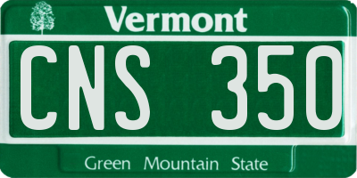 VT license plate CNS350