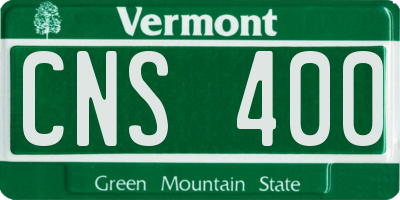 VT license plate CNS400