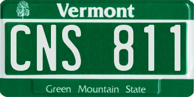 VT license plate CNS811