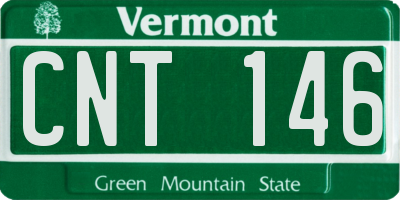 VT license plate CNT146