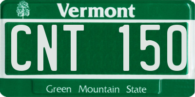VT license plate CNT150