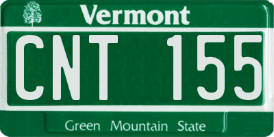 VT license plate CNT155