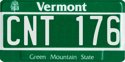 VT license plate CNT176