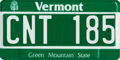 VT license plate CNT185