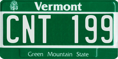 VT license plate CNT199