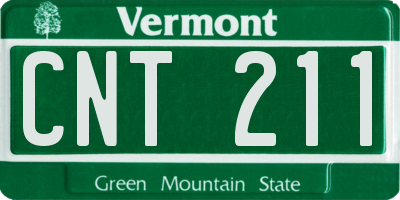 VT license plate CNT211