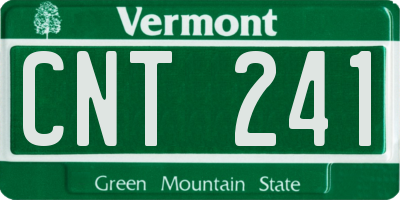VT license plate CNT241