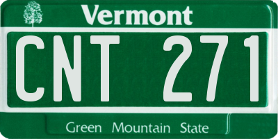 VT license plate CNT271