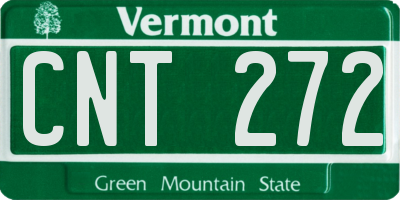 VT license plate CNT272