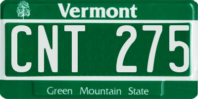 VT license plate CNT275