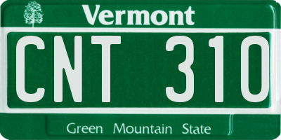 VT license plate CNT310