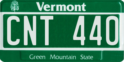 VT license plate CNT440