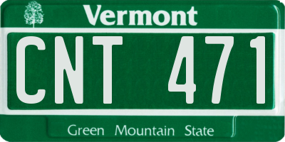 VT license plate CNT471