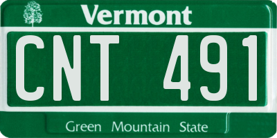VT license plate CNT491