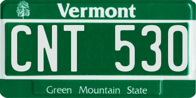 VT license plate CNT530