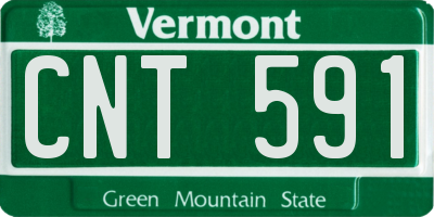 VT license plate CNT591