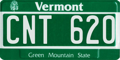 VT license plate CNT620