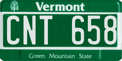VT license plate CNT658