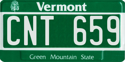 VT license plate CNT659